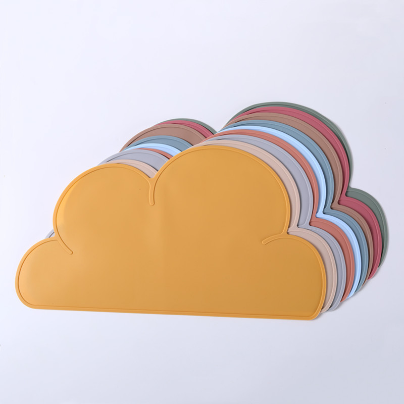 Amazon Silicone Children's Cloud Placemat Creative Foldable Heat Insulation Mat Baby Dining Table Mat Pet Supplies