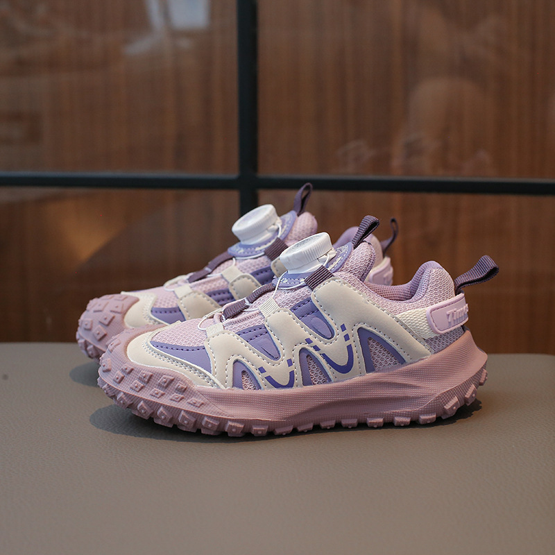 Vår och höst barnskor roterande knapp höst nya lilla tjej lätta Gump skor_voghion.com