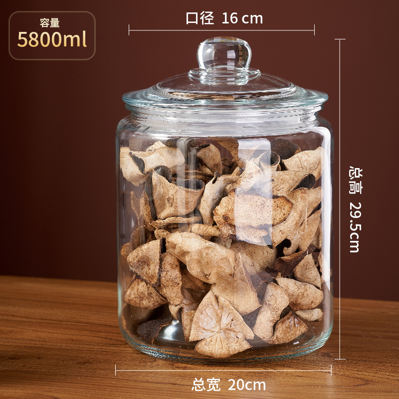 Tanque de almacenamiento de cáscara de naranja Tanque de sellado de vidrio doméstico Tanque de almacenamiento de vidrio Tanque de té de grado alimenticio Tanque especial de vidrio de cáscara de naranja