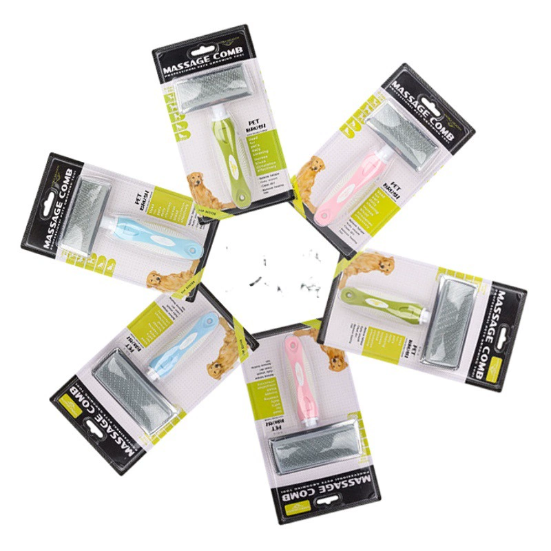 Расческа для домашних животных, расческа с высокой и низкой иглой, расческа для чистки и ухода за кошками Тедди, расческа для удаления узлов, плавающая расческа для волос, расческа для собак