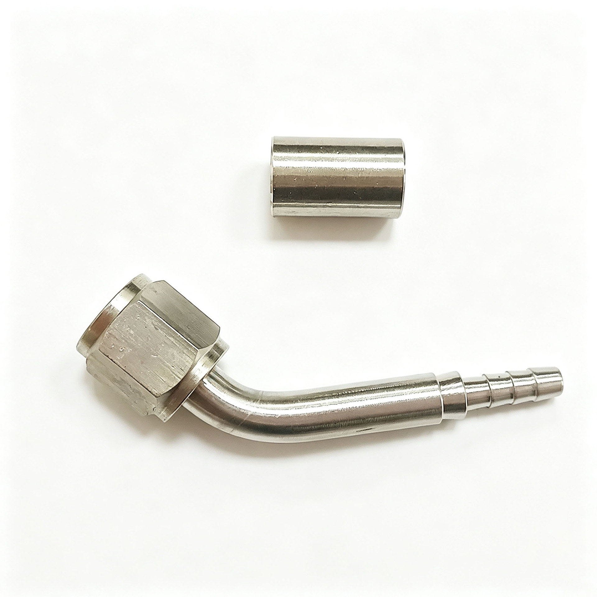 M10 stainless steel brake hose connector 0/28/90 degree internal thread crimp-type hose connector modification accessories