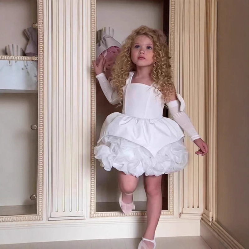 Girls' Dress, Princess Dress, Flower Girl Dress, Export Three-Dimensional Flower Dress, Dress for Banquet, Light Luxury and Elegant Dress