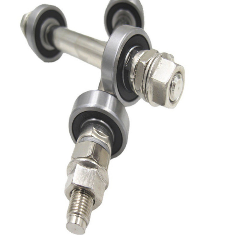 深沟球滚珠滚动轴承6200RS自行车实心轴前后车轴变速培林后轴