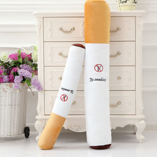 Cute Cigarette Wine Bottle Pillow Long Big Doll Smoking Cessation Plush Props Sleeping Leg Bed Doll Boy Style