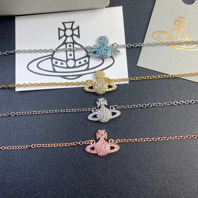 Xiempress colorful diamond Saturn bracelet Women's Light luxury fashion full diamond shining planet bracelet weiwei'an High version four colors