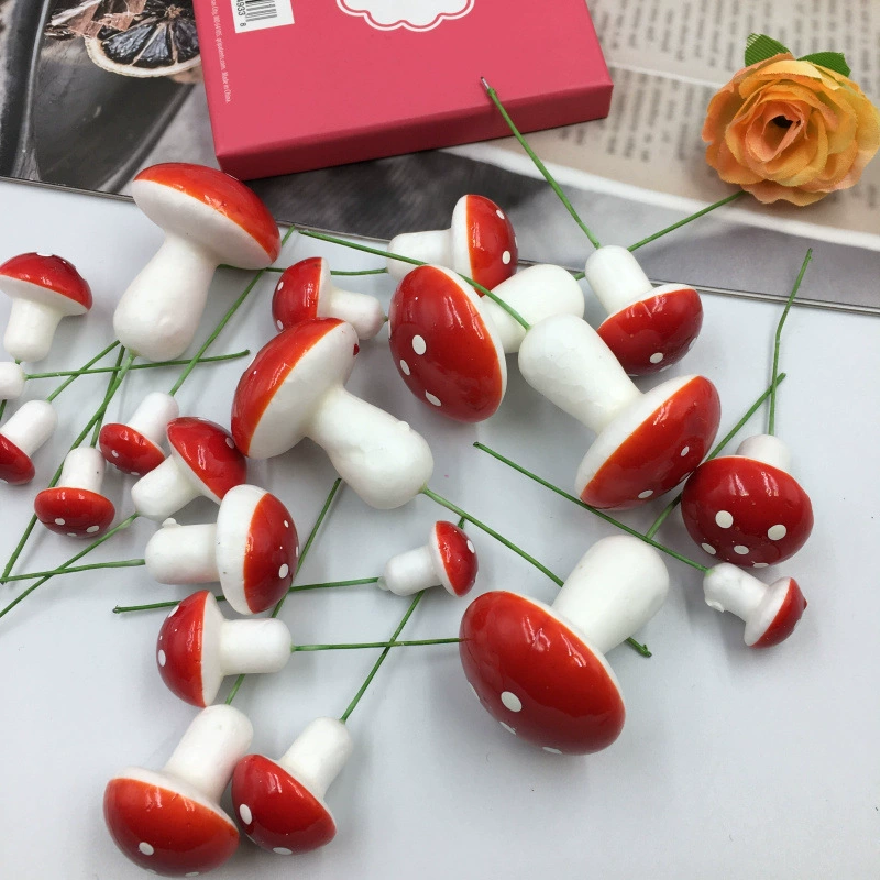 Моделирование гриба Мини-гриб Пузырь Гриб Красный Моделирование Грибные аксессуары Продать Симпатичные артефактные украшения