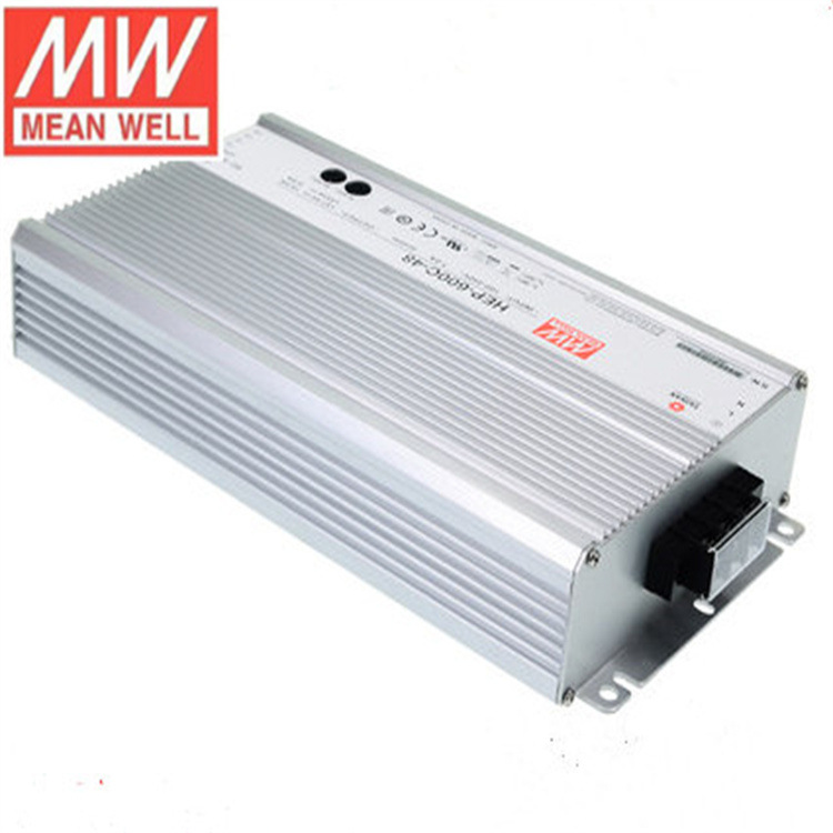 明纬HEP-600C-24 开关电源  600W铝壳灌胶带PFC三段式充电器
