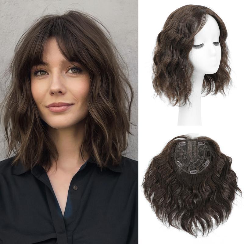 2025 New Cross-Border Delivery 11inch Wavy Short Hair Top Suitable for Women with Sparse Hair