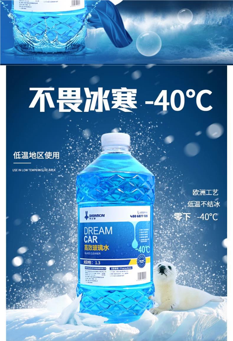 Glass Water Car Antifreeze Winter Minus--Universal Car Summer Wiper Water Oil Film Remover for All Seasons
