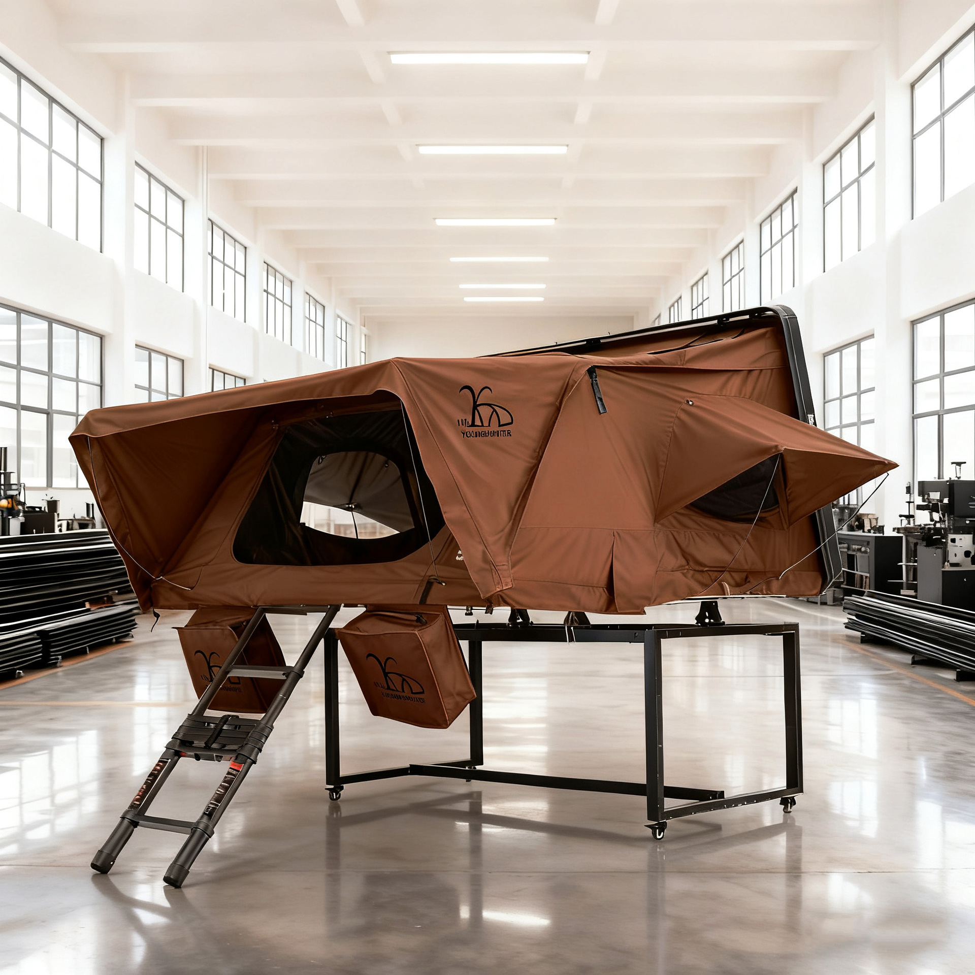 Plastico ABS lateral lateral pickup impermeable al aire libre tres personas carpa de techo