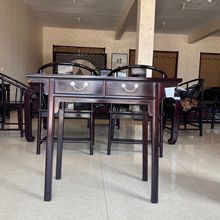 赞比亚血檀条案红木家具供桌实木中式平头案玄关桌中堂神台条几