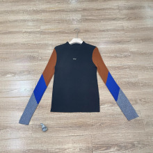 圆领女士百搭羊毛衫新款秋冬保暖毛衣长袖柔软花色羊毛衣