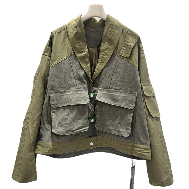 Gran Bretaña 2026 primavera nueva chaqueta de trabajo con solapa, chaqueta de moda coreana, chaqueta guapo