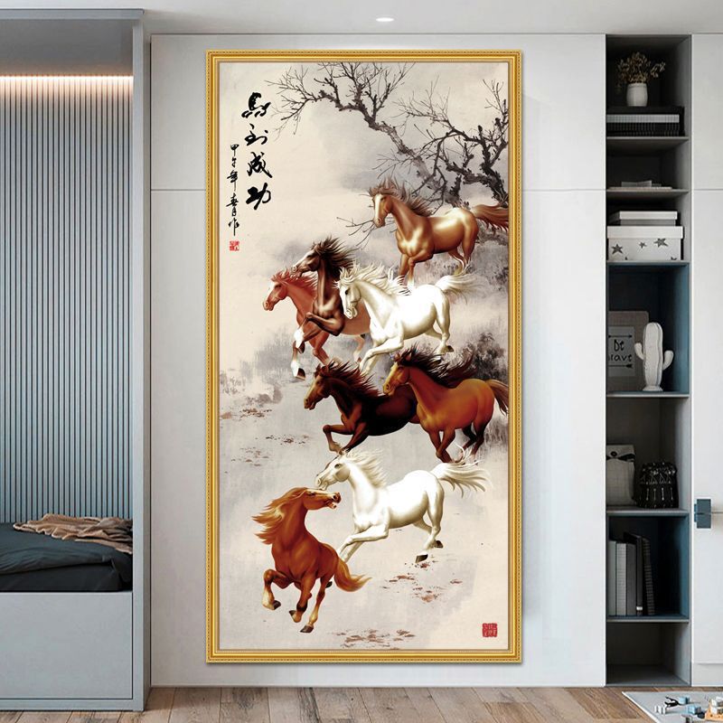 玄关装饰画客厅卧室竖版入户挂画现代简约轻奢走廊过道家居壁画|undefined
