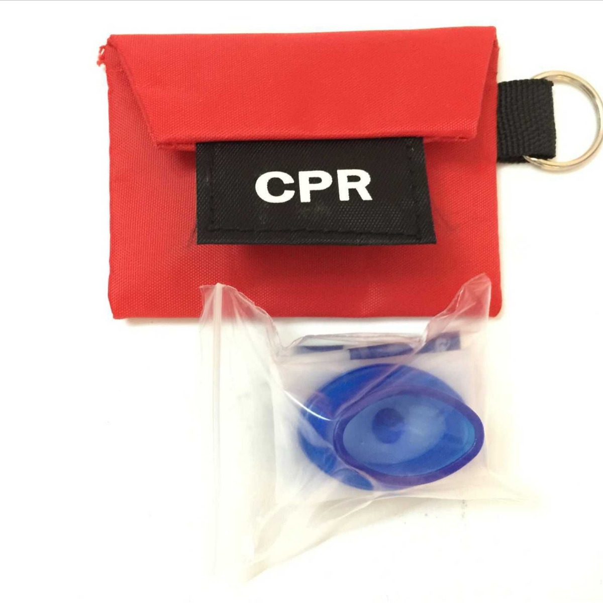 新款出口质量CPR mask钥匙扣 户外人工呼吸急救 单向阀呼吸面罩