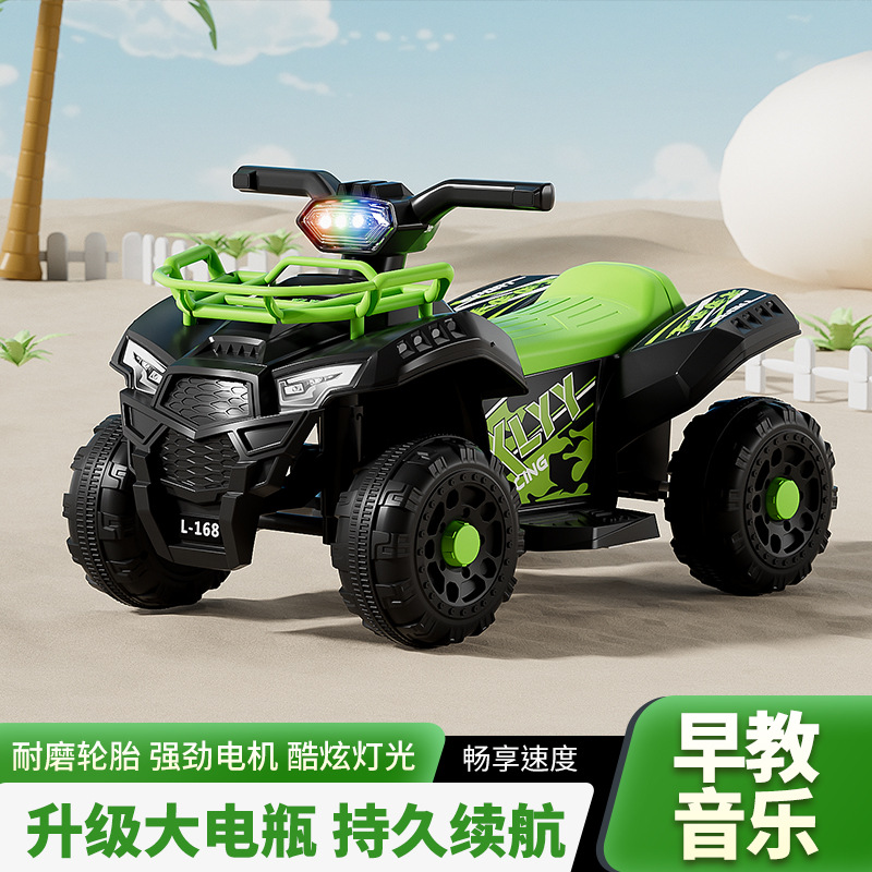Motocicleta eléctrica para niños al por mayor de fábrica, todoterreno de cuatro ruedas, vehículo eléctrico para niños