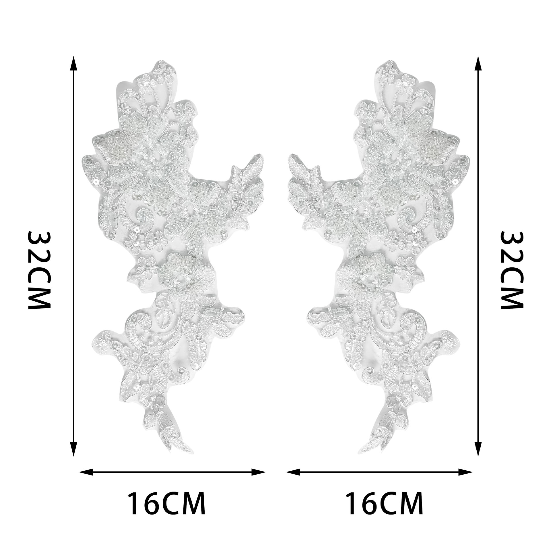 Explosiones fuera de línea en blanco y negro de lujo bordado encaje cuentas de exportación encaje hueco vestido de boda con flores accesorios velo