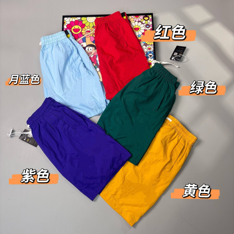 Popular Trendy Brand Embroidered Dopamine Woven Shorts Couple Style Summer Casual Versatile Multi-Color