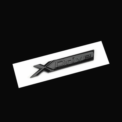 BMW 5 Series lettering, black, Car logo - standard-xdirve