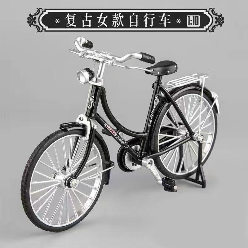 Bicicletas de aleación 1: 10 28 modelo de juguete de barra de simulación nostálgica clásica 28 modelo de carro de viga curva al por mayor transfronterizo image 5