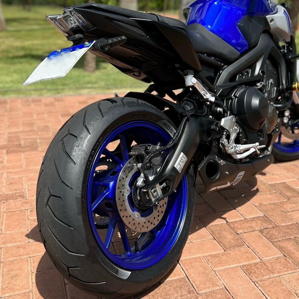 Suitable for Yamaha Mt-09/Sp 2024 2025- Modified Short Tail License Plate Holder Foldableable Short Tail Bracket