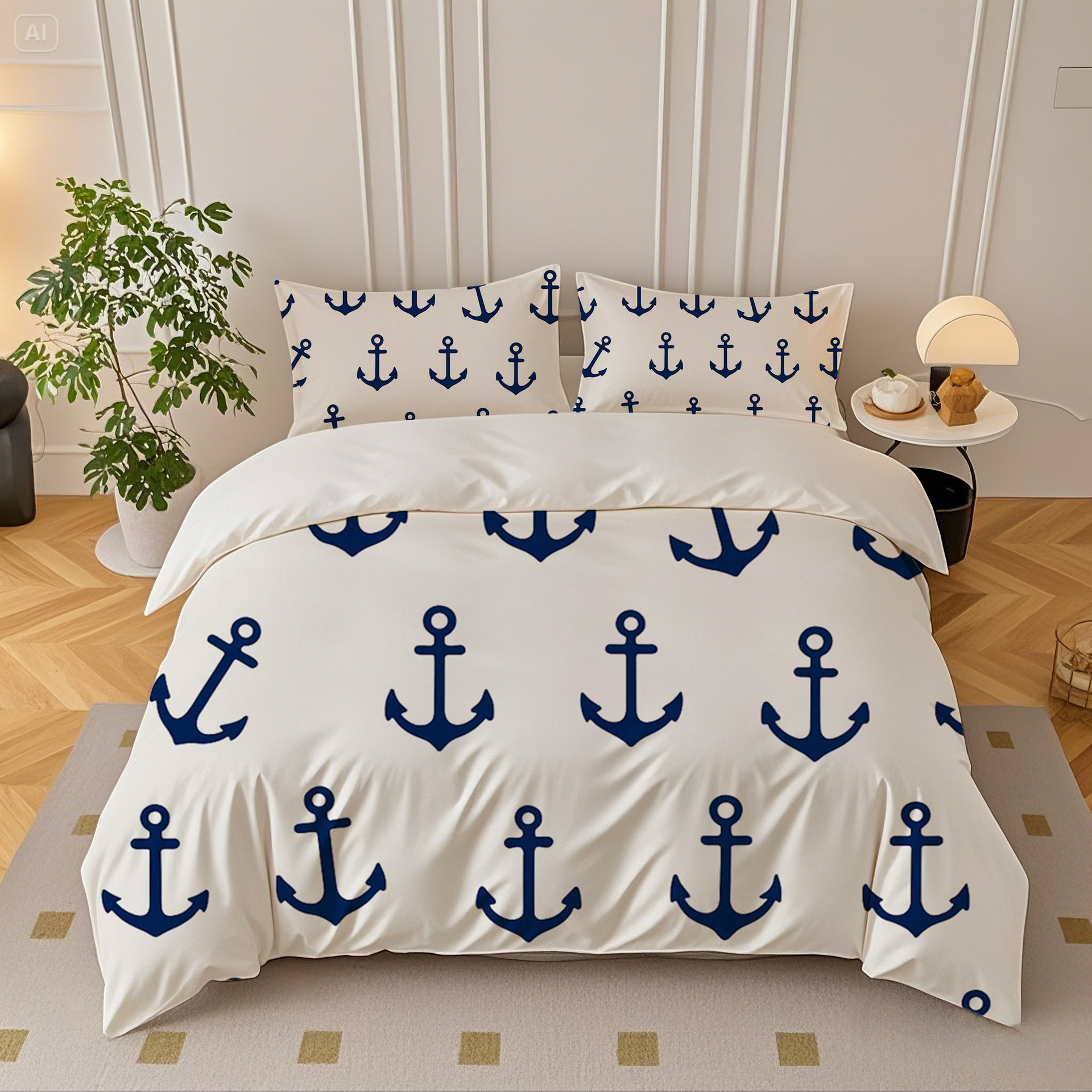 Texteles caseros abrasivos impresión digital piel-profiliable edredón kit de barco flácida mano fábrica de fuente TEMU / JIT Nordic