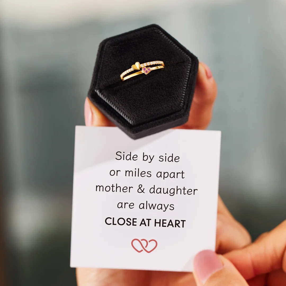 Heart Shape Pattern Women's Gender Sterling Silver Zircon Heart Shape Rings