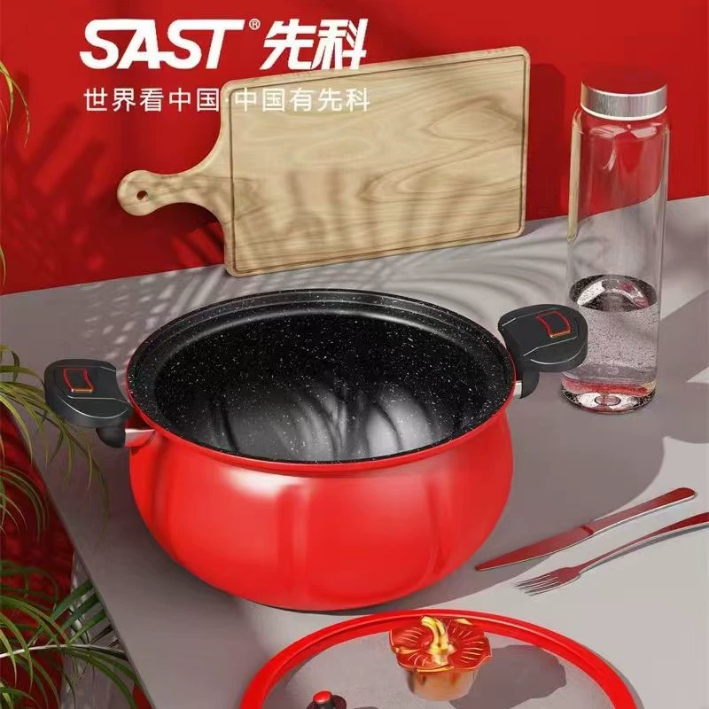 SAST Xianke Flame Red Micro Pressure Cooker 28м Multifunctional Stew Pot Household Soup Pot Gift Pot Exhibition and Sales Event Wholesale