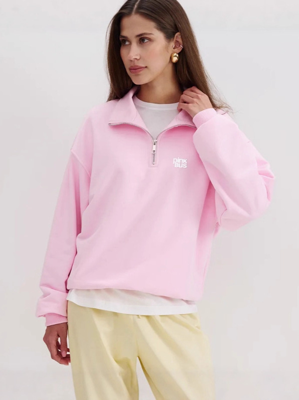 秋冬季时尚个性流行趣味减龄小众印花oversize加厚翻领潮流卫衣女|undefined