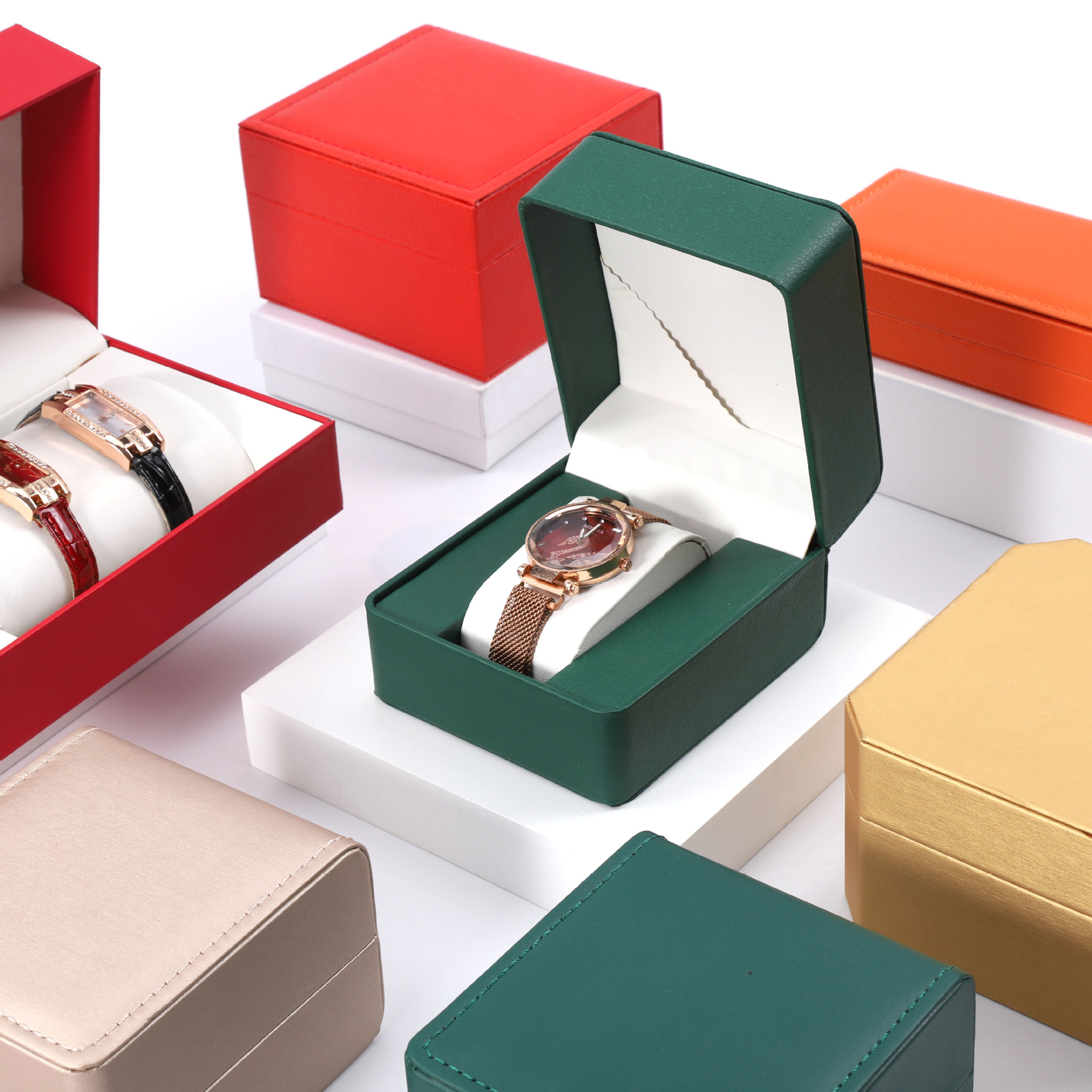 Flip Simple Watch Box High Sense Jewelry Watch Packaging Box Universal Mechanical Gift Watch Box in stock