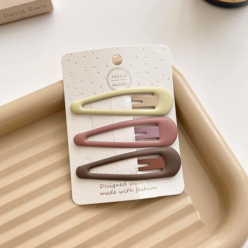 Lindo leche marrón pato clip frente hembra flequillo horquilla accesorios de pelo BB clip horquilla pequeño clip tocado