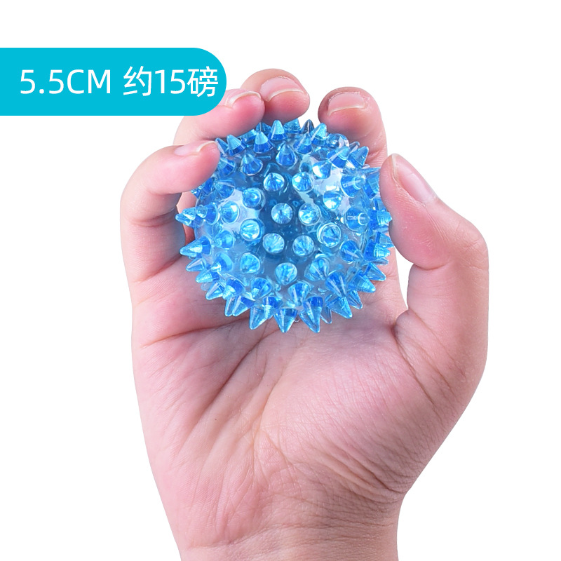 TPR Bola de erizo de cuatro dedos Entrenamiento de agarre primario Bola suave Rehabilitación de ancianos Parálisis parcial Masaje de viento Bola de dedos Práctica de manos