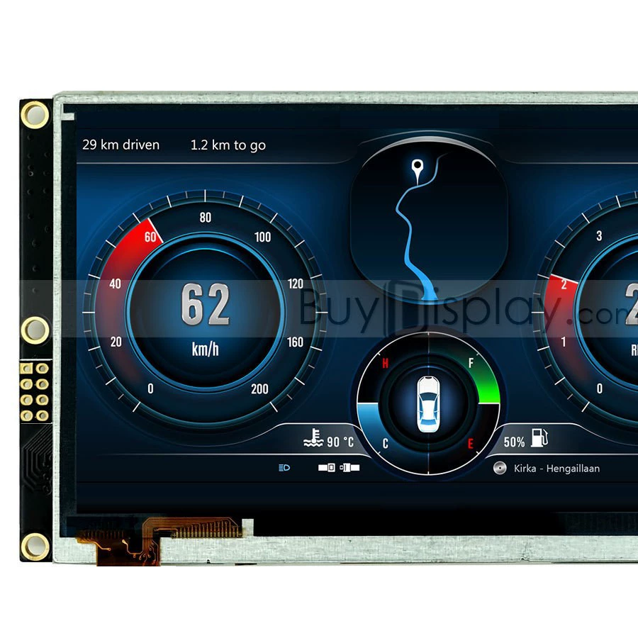 [5 дюймов TFT LCD цветной жидкокристаллический дисплей с контроллером RA8875/сенсорный экран на емкостной панели/серийный интерфейс]