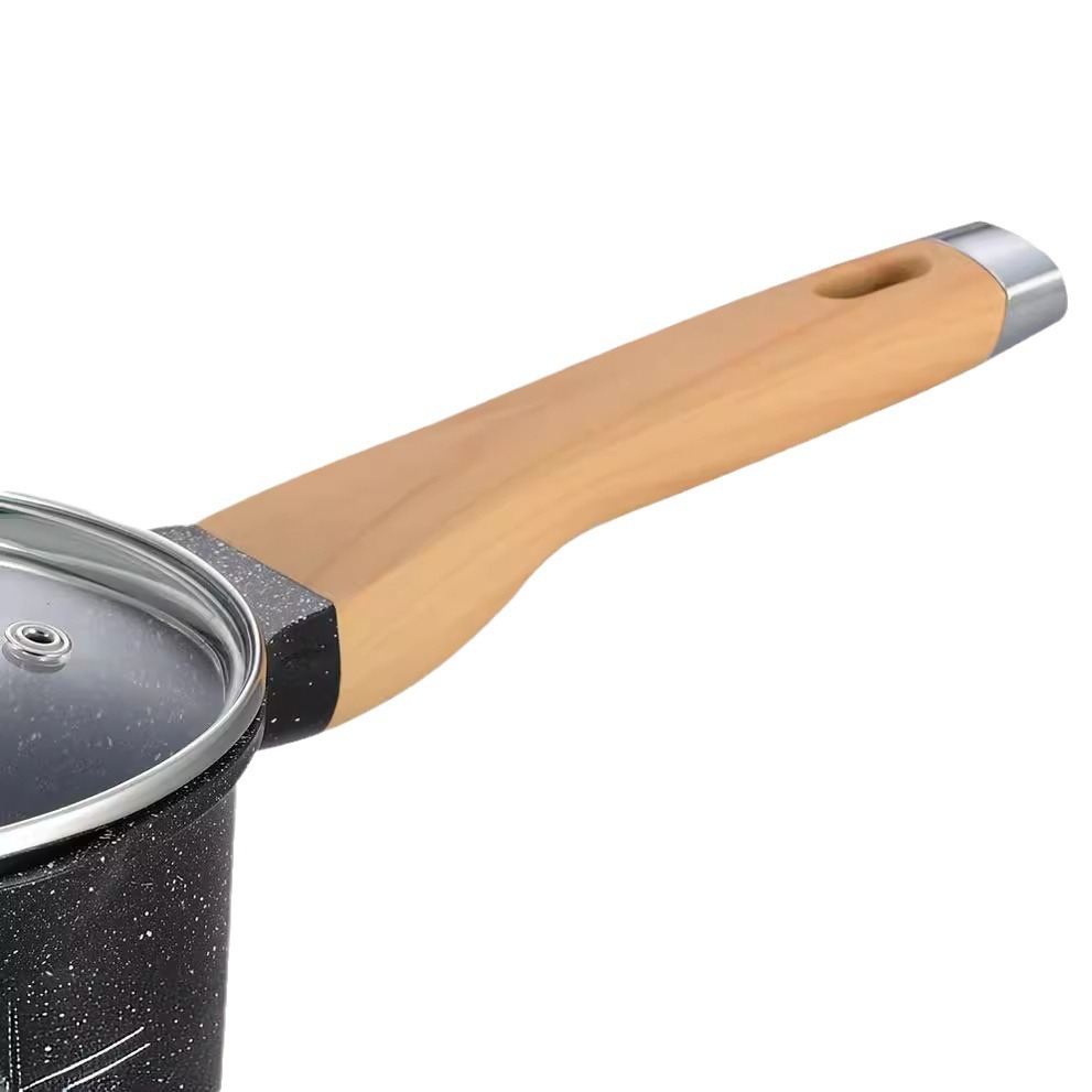 13-piece aluminium set olla de montaje de fundición a presión de aluminio comercio exterior piedra médica wok antiadherente olla de sopa doméstica