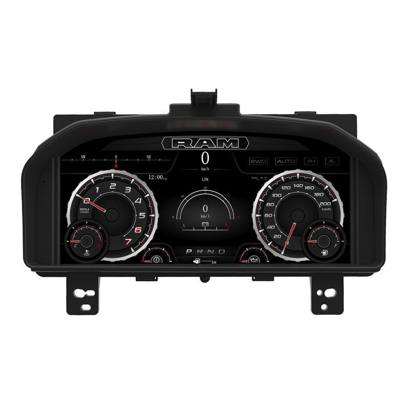 Dodge Ram Ram 1500/2500/3500 08-12 Models Dedicated Full Lcd Instrument Panel with Off-Road Incline Angle Display