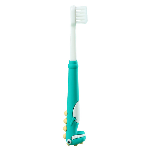 New soft-bristle fine-bristle small head individually packaged cute dinosaur cartoon infant household toothbrush wholesale