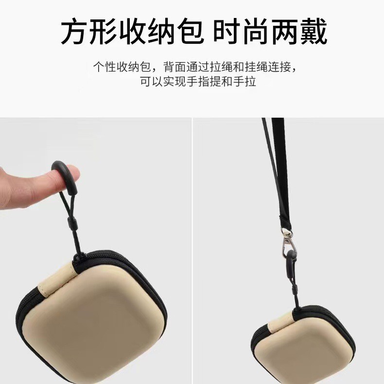 Portable Anti-Pressure High-Value Storage Folding Mirror Case for Women's Sunglasses and Men's High-End Eye Box for Car Use