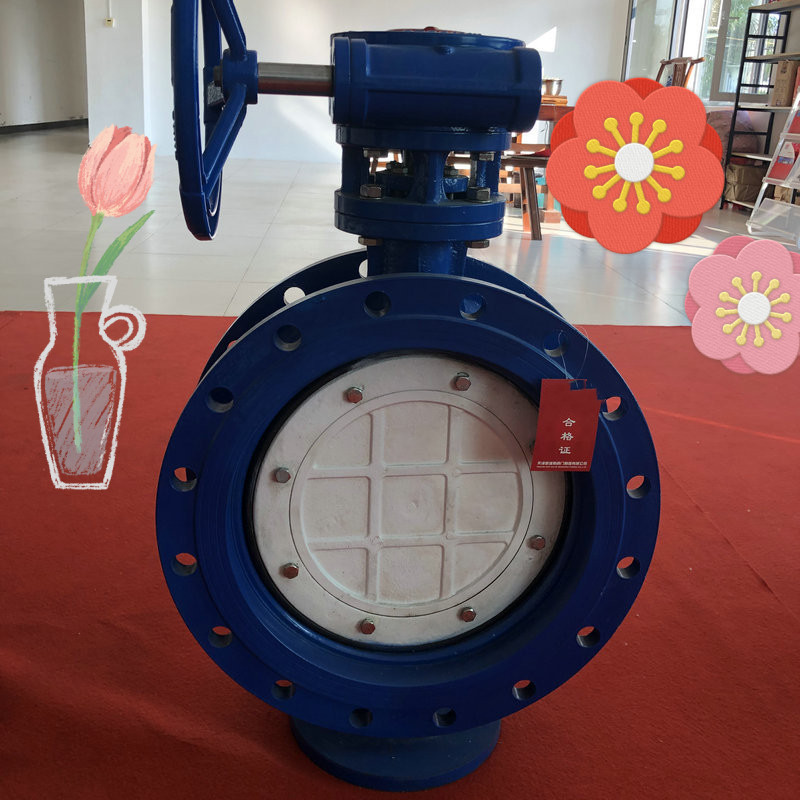 大口径蝶阀大口径阀门 D343X-10Q PN10 1.0MPA蜗轮蝶阀软密封蝶阀