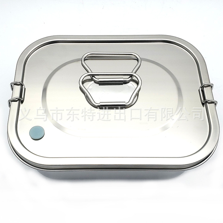 Factory direct sales of stainless steel 304 lunch boxes, individual meal boxes, retro lunch boxes and bento boxes detail image 3