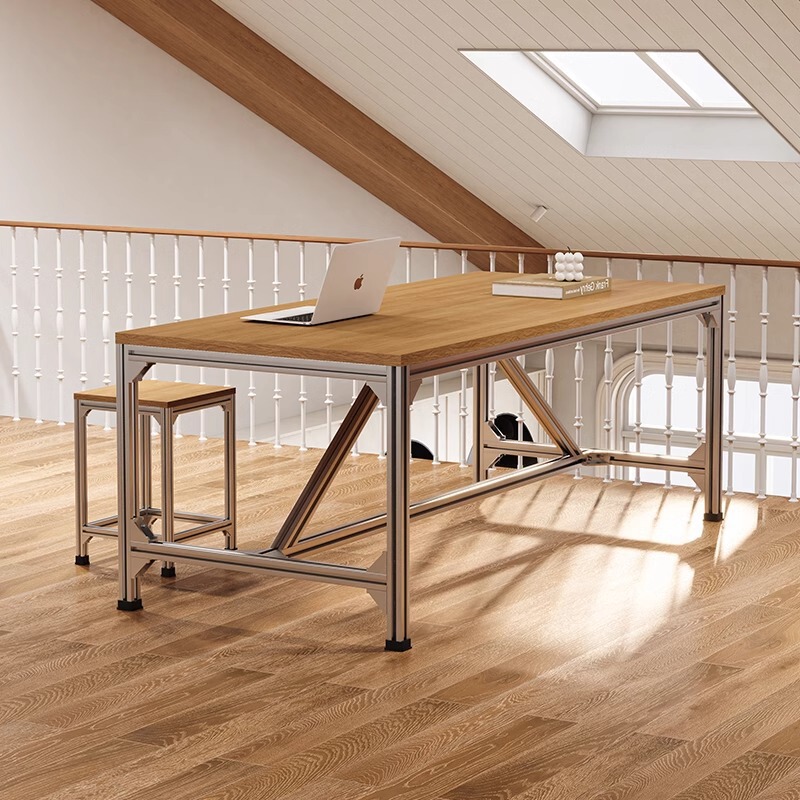 Simple Conference Table, Work Table, Aluminum Profile Computer Table, Negotiation Table, Designer Office Desk, Large Long Table Simple Conference Table, Work Table, Aluminum Profile Computer Table, Negotiation Table, Designer Office Desk, Large Long Table