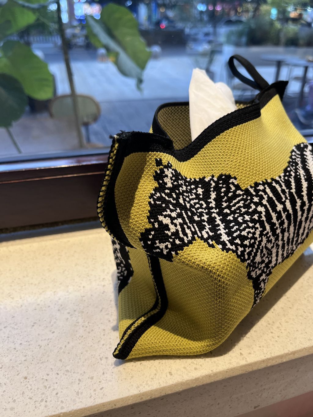 Light Luxury Knitted Tissue Bag, Large-Capacity Woven Bag, Car-Mounted Home Office Hanging Tissue Box, Knitted Bag Gift Bag