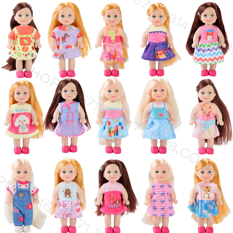 10 accessories doll 1 Q version 4.5 inch 12cm doll cute 36 optional cross-border doll suit Kelly
