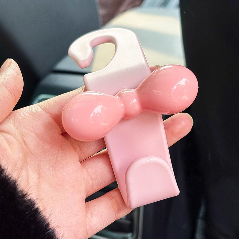 かわいいリボンカーシートフック車内フックフック車クリエイティブリア収納フック|undefined