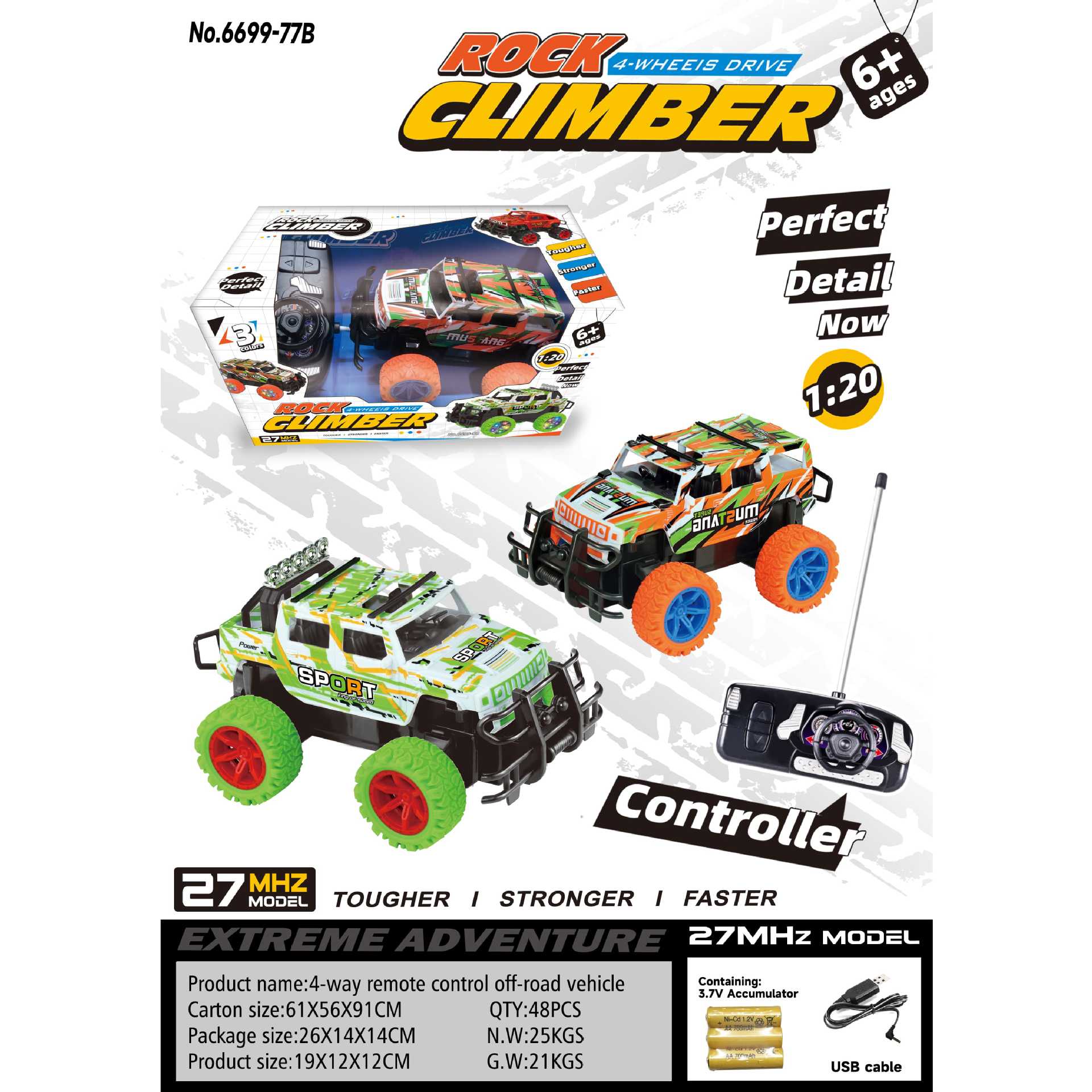 Coche de control remoto, coche de escalada todoterreno, coche de control remoto para niños transfronterizos, regalo para niños, carga para niños, juguetes del día de un niño