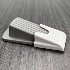 Tprエコ安全ドアストッパー白い収纳器付き収纳器を壁ドアに贴り付けると収纳に便利