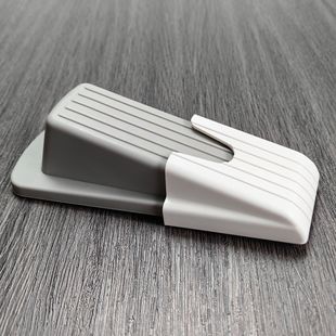 TPR environmental protection safety door stopper with white organizer stick the organizer to the wall door for convenient storage door stopper
