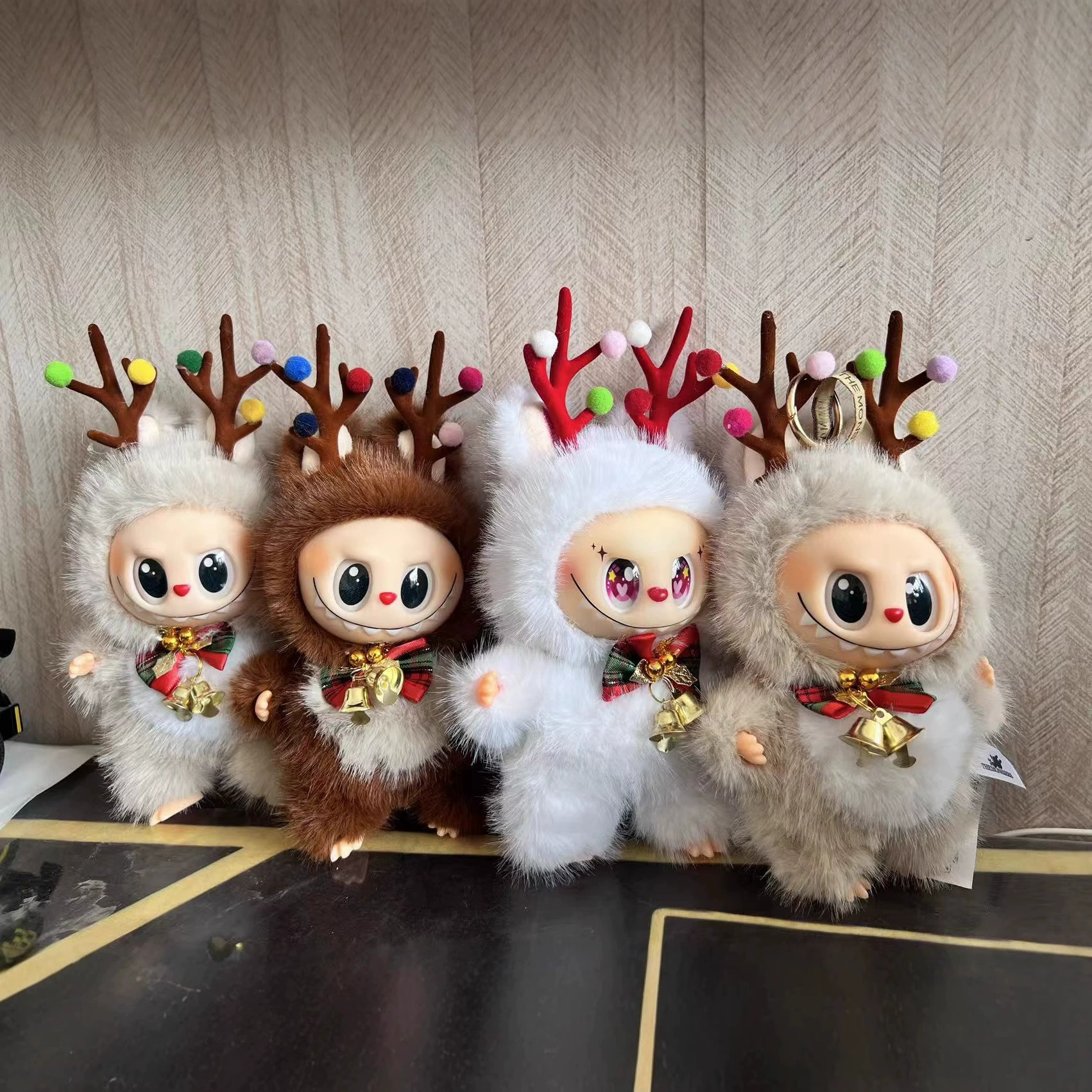 新款现货麋鹿圣诞毛绒玩具拉布布麋鹿公仔拉布布毛绒玩偶娃娃盲盒