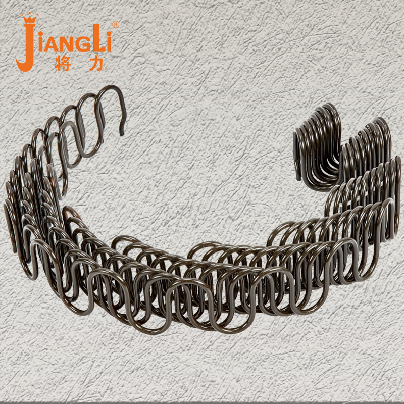 厂家直供沙发蛇形簧4.0功能弹簧58长10.5扣 拉簧任意剪裁沙发弹簧