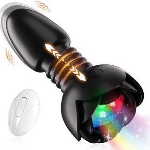 New Luminous Anal Plug Telescopic Prostate Massager Adult Products Men and Women Rear Entry Toys Same-Sex Rear Vibrating Egg