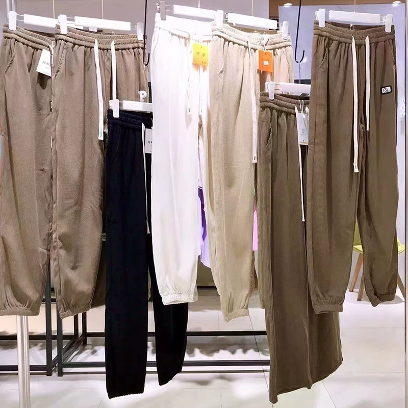 Европейские пуховые брюки женские 23 новые зимние свободные брюки с завязками